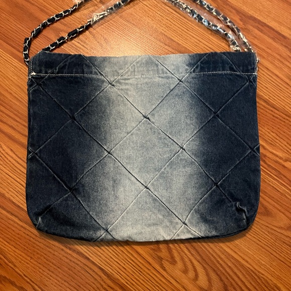 Handbags - Stylish Quilted Denim Shoulder Bag